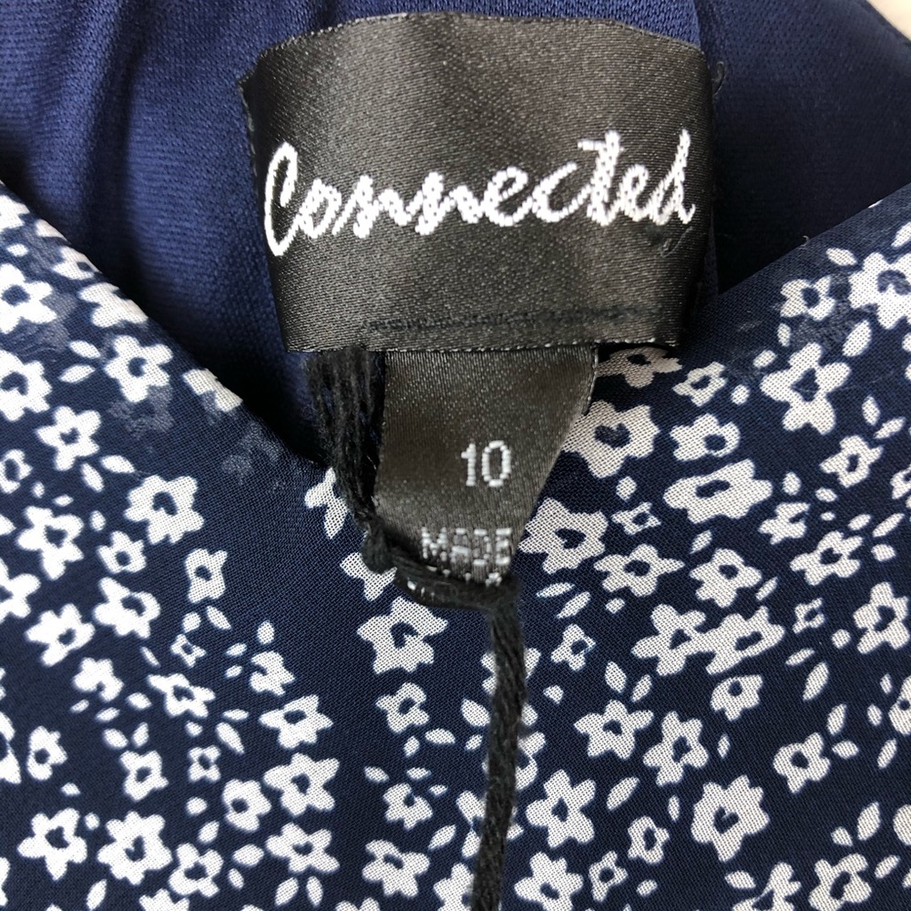 Connected Floral Sleeveless V-Neck Dress NEW - Picture 9 of 13